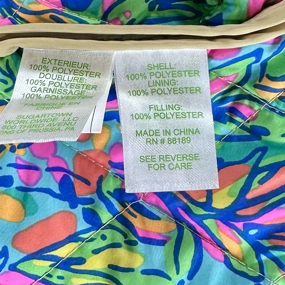 Lilly Pulitzer Quilted Beige Vest Size L - Picture 13 of 16